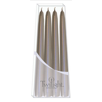 Twilight Metallic Taper Four Pack Silver