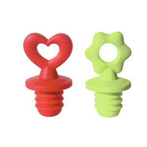 Oggi Bottle Stoppers Heart And Daisy