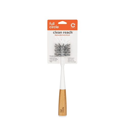 Full Circle Clean Reach Bottle Brush White