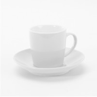 Espresso Cup & Saucer White