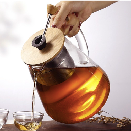 CH'A Tea Lift & Lock Glass Teapot with Infuser