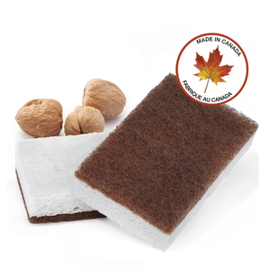 Full Circle Walnut Scrubbing Sponges Set of 2