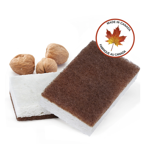 Full Circle Walnut Scrubbing Sponges Set of 2 Full Circle Walnut Scrubbing Sponges Set of 2