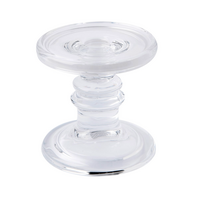 Candle Holder Clear Glass 4.5 Inch
