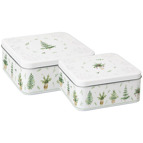 IHR Tin Festive Holiday Medium IHR Tin Festive Holiday Medium