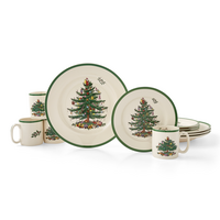 Christmas Tree Dinnerware Set 12 Piece
