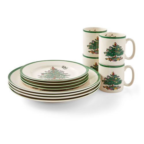 Spode Christmas Tree Dinnerware Set 12 Piece Spode Christmas Tree Dinnerware Set 12 Piece