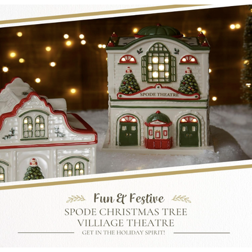 Spode Christmas Tree LED Village Theatre Spode Christmas Tree LED Village Theatre