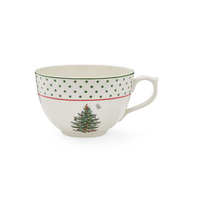 Christmas Tree Polka Dot Jumbo Mug 20oz