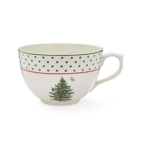 Spode Christmas Tree Polka Dot Jumbo Mug 20oz Spode Christmas Tree Polka Dot Jumbo Mug 20oz