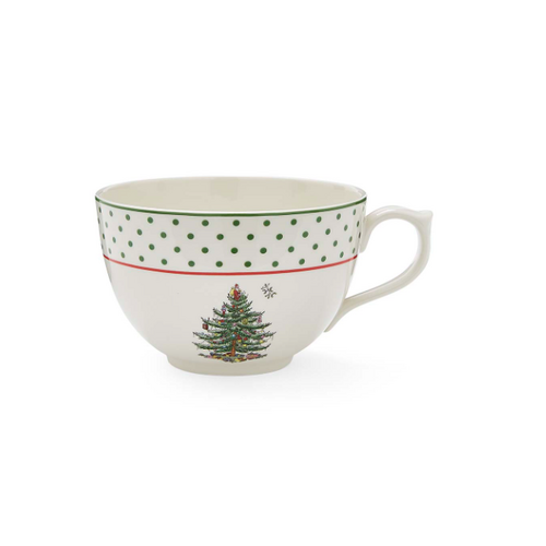 Spode Christmas Tree Polka Dot Jumbo Mug 20oz Spode Christmas Tree Polka Dot Jumbo Mug 20oz