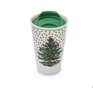 Spode Christmas Tree Polka Dot Travel Mug Spode Christmas Tree Polka Dot Travel Mug
