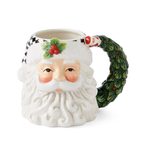 Spode Christmas Tree Santa Toby Mug
