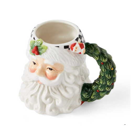Spode Christmas Tree Santa Toby Mug