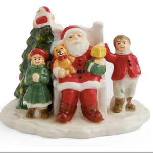 Spode Christmas Tree Village Santa with Children Spode Christmas Tree Village Santa with Children