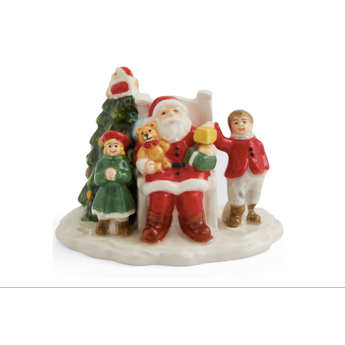 Spode Christmas Tree Village Santa with Children Spode Christmas Tree Village Santa with Children