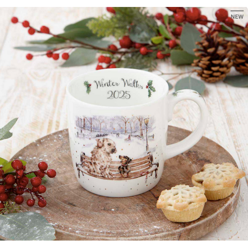 Wrendale Wrendale Mug Annual Winter Walks 14oz Wrendale Wrendale Mug Annual Winter Walks 14oz