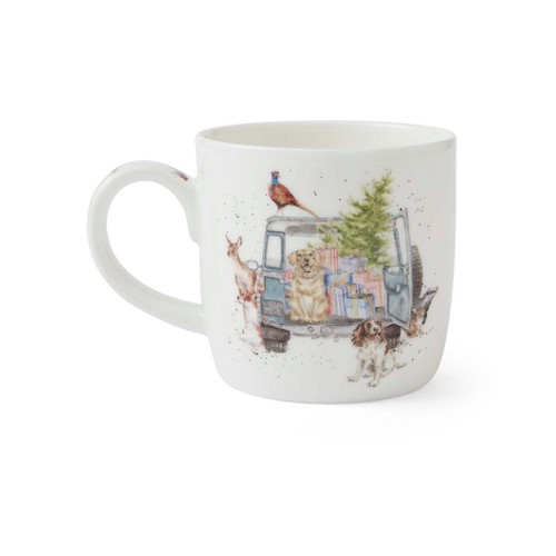 Wrendale Wrendale Mug Home for Christmas 11oz