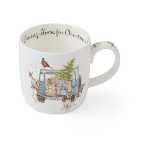 Wrendale Wrendale Mug Home for Christmas 11oz