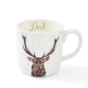 Wrendale Wrendale Mug Stag Dad 14oz Wrendale Wrendale Mug Stag Dad 14oz