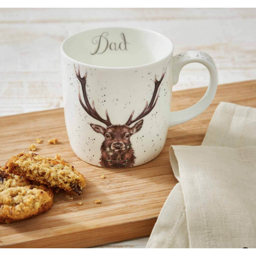 Wrendale Wrendale Mug Stag Dad 14oz Wrendale Wrendale Mug Stag Dad 14oz