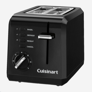 Cuisinart Compact Toaster 2 Slice Black Cuisinart Compact Toaster 2 Slice Black
