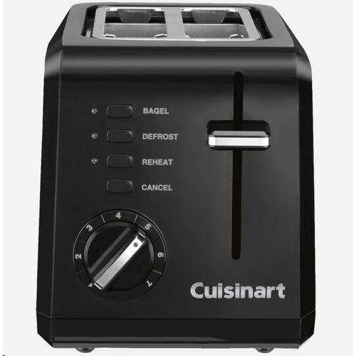 Cuisinart Compact Toaster 2 Slice Black