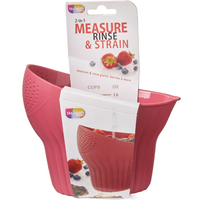 Measure Rinse and Strain Tool Red