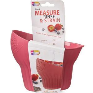 TALISMAN DESIGNS Measure Rinse and Strain Tool Red
