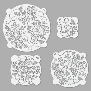 TALISMAN DESIGNS Stencil Bee Set of 4 Sizes TALISMAN DESIGNS Stencil Bee Set of 4 Sizes