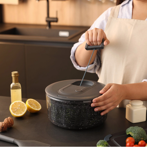 Zyliss Zyliss Easy Spin Salad Spinner Grey Large Zyliss Zyliss Easy Spin Salad Spinner Grey Large