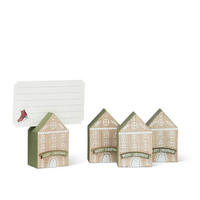 Place Card Holder House Christmas Set of 4