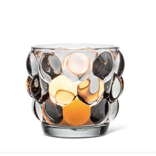 Abbott Votive Holder Bubble Smoke Grey Abbott Votive Holder Bubble Smoke Grey