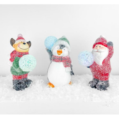GIFT ESSENTIALS Penguin Lifting LED Snowball