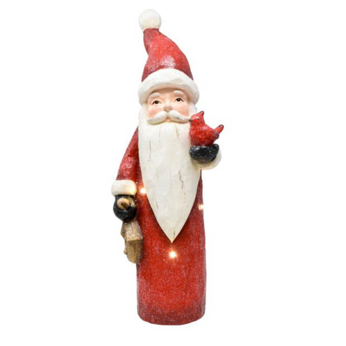 GIFT ESSENTIALS Santa with Cardinal LED Door Greeter