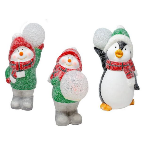GIFT ESSENTIALS Snowman Holding LED Snowball