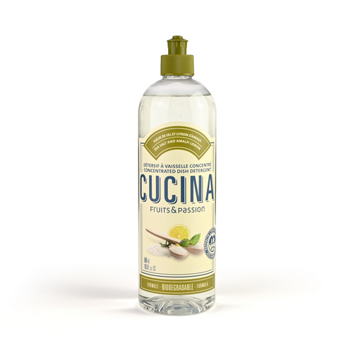 FRUIT & PASSION Cucina Dish Detergent Sea Salt & Amalfi Lemon 500ml FRUIT & PASSION Cucina Dish Detergent Sea Salt & Amalfi Lemon 500ml