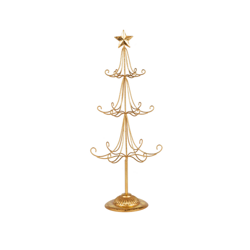 Silver Tree Gold Metal Display Tree 20 Inch