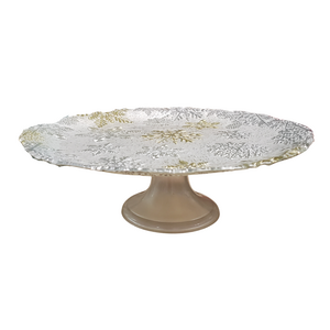 Studio 1811 Cake Plate Footed Winter Wonderland Studio 1811 Cake Plate Footed Winter Wonderland