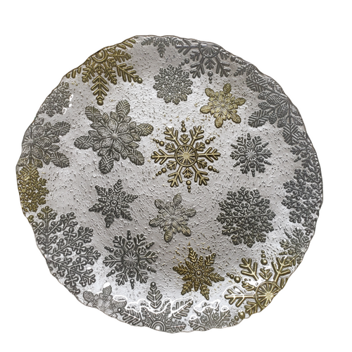 Studio 1811 Cake Plate Footed Winter Wonderland