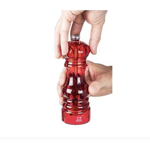 Peugeot Paris Duo Podium Red Pepper Mill and Salt Mill 18 cm