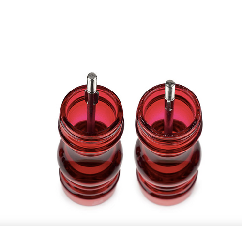 Peugeot Paris Duo Podium Red Pepper Mill and Salt Mill 18 cm
