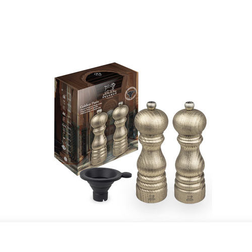 Peugeot Paris Duo Golden Pepper Mill and Salt Mill 18 cm