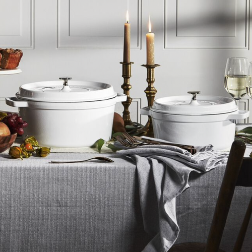 Staub Dutch Oven Round 4 QT White Staub Staub Dutch Oven Round 4 QT White Staub