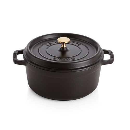 Staub Dutch Oven Round 4 QT Black Staub