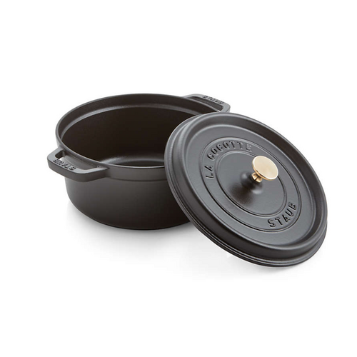 Staub Dutch Oven Round 4 QT Black Staub