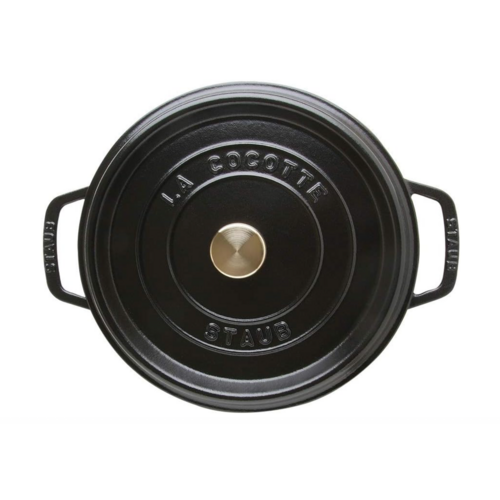 Staub Dutch Oven Round 4 QT Black Staub