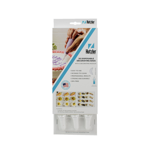 Hutzler Cake Decorating Bags With Nozzles