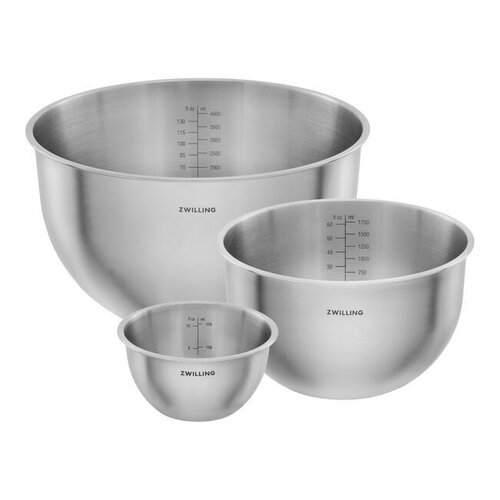 ZWILLING HENCKEL Stainless Steel Bowl Set of 3 Zwilling