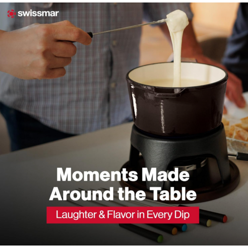 Swissmar SWISSMAR Sierra Iron Fondue Set Metallic Black